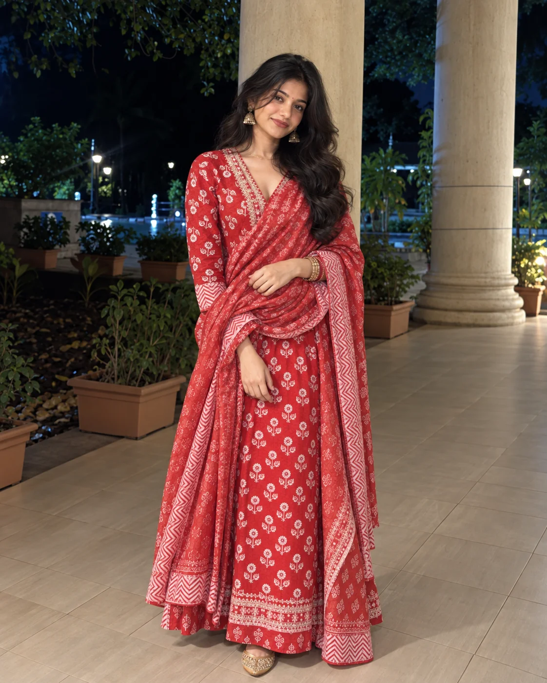 Red Kurti - Editorial Walk